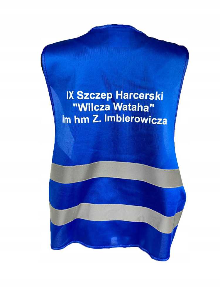 Atšvaitinė liemenė raudona M/L su spauda