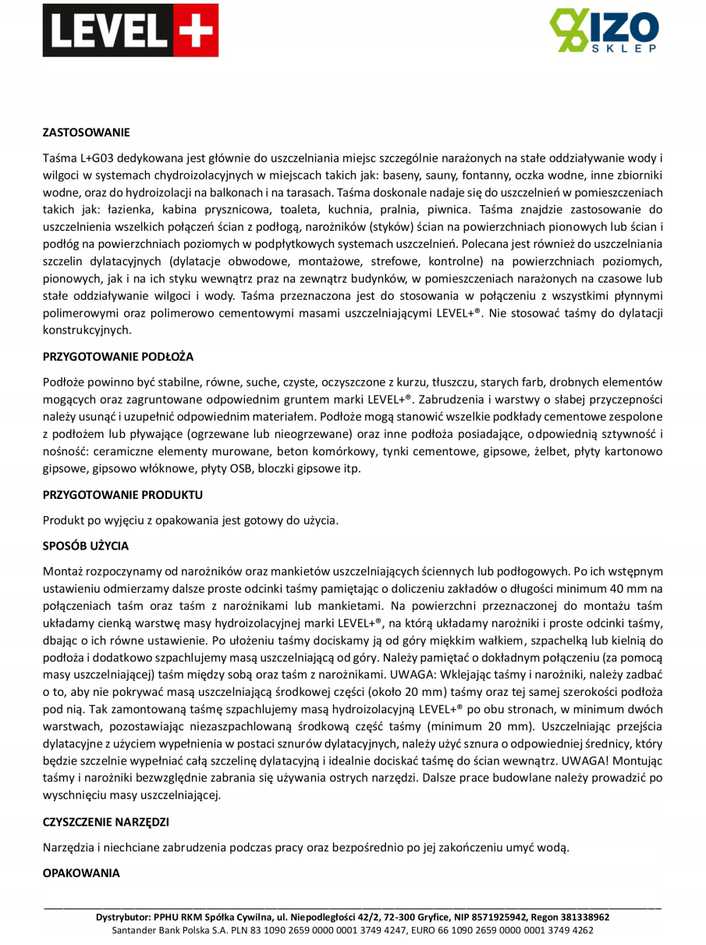 Juosta hidroizoliacijai 25cm 30mb Folija skystyje G03