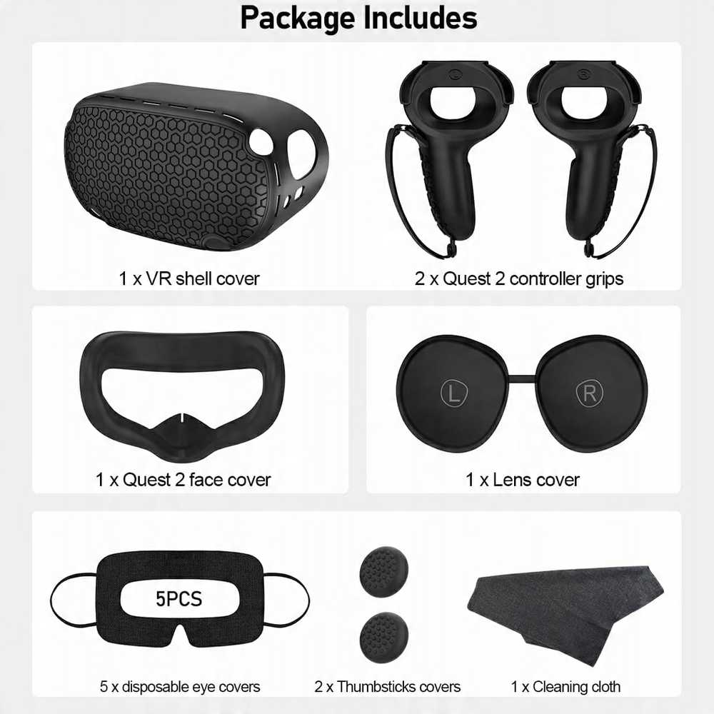 Vr silikoninis apsauginis dangtelis, priedai, skirti Oculus Quest 2