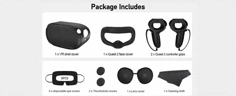 Vr silikoninis apsauginis dangtelis, priedai, skirti Oculus Quest 2