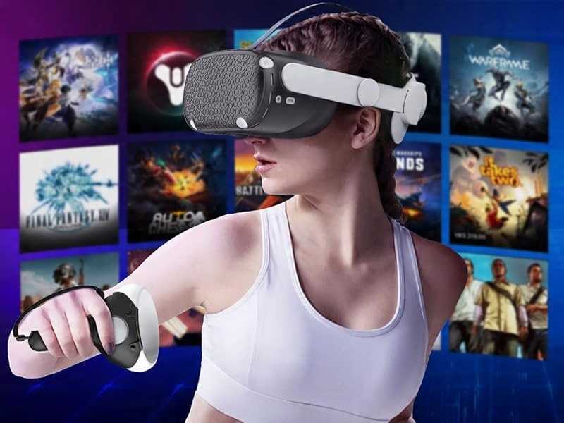 Vr silikoninis apsauginis dangtelis, priedai, skirti Oculus Quest 2