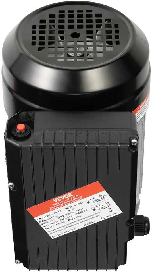 VEVOR 0.75kW elektrinis variklis 2850 APS AC 220-240V