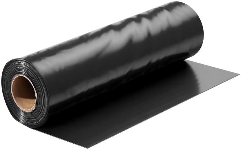 Vevor 10 mil plastiko plėvelės rulonas 10 x 100 FT juoda ir balta