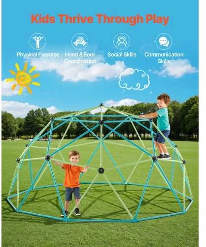 VEVOR 10 pėdų geometrinė laipiojimo kupolas