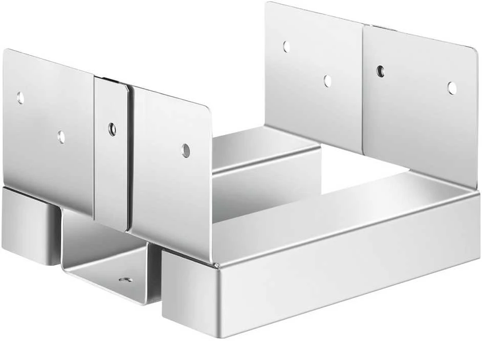 VEVOR 10 vnt 6x6 post pagrindo inkarai betonui 139.5x141.5 mm