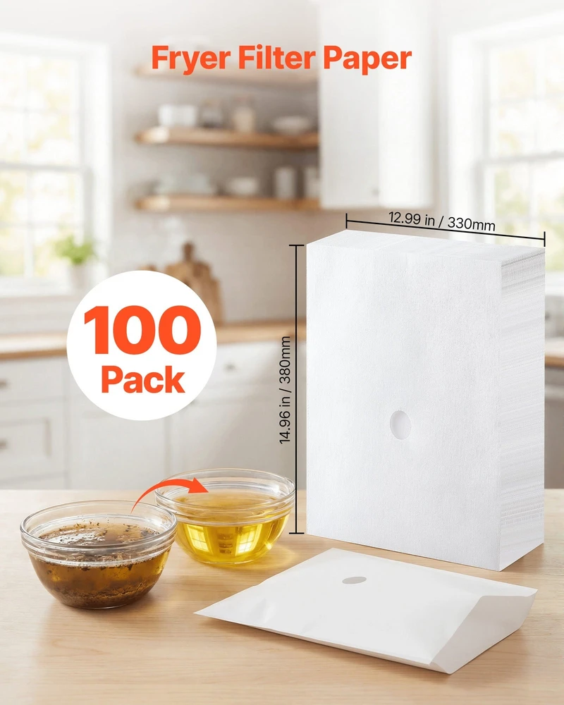VEVOR 100 vnt. gruzdintuvės filtro popieriaus lapų
