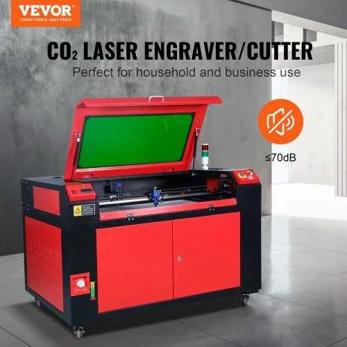 VEVOR 100W CO2 lazerinis graviravimo įrenginys, 600x900 mm