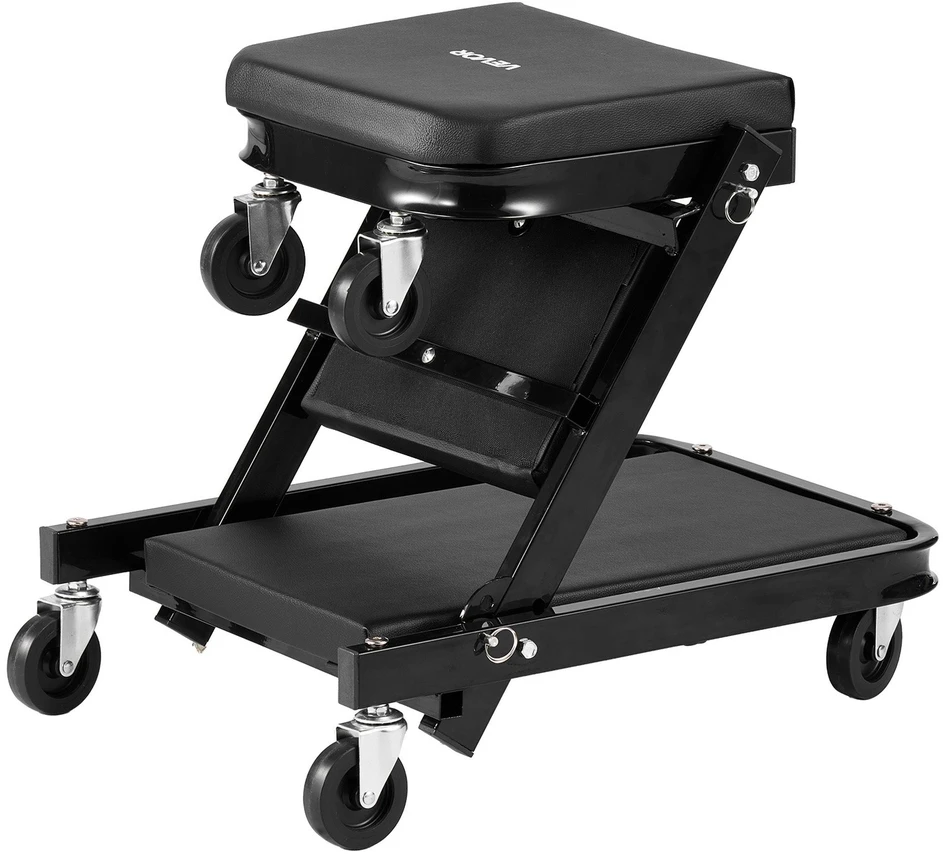 VEVOR 1015 mm 3-in-1 sulankstomas mechaniko vežimėlis