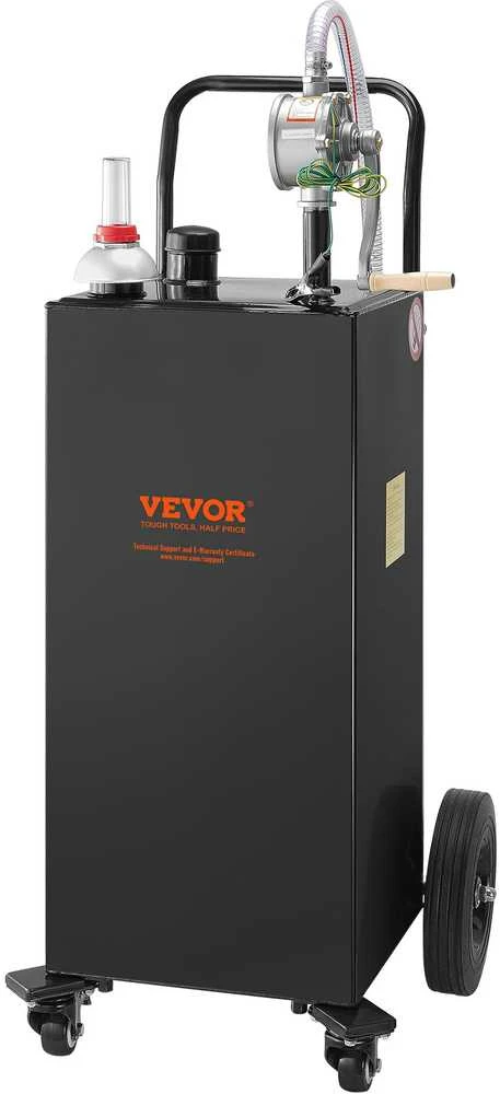 VEVOR 113 litrų kuro vežimėlis su rankiniu siurbliu