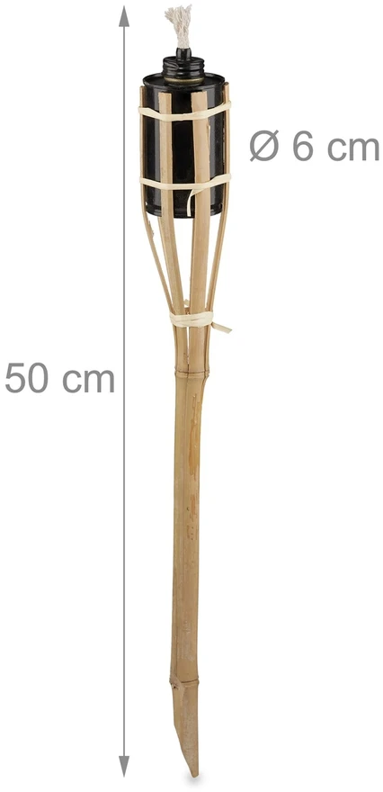 Relaxdays 12 sodo fakelų rinkinys 50cm