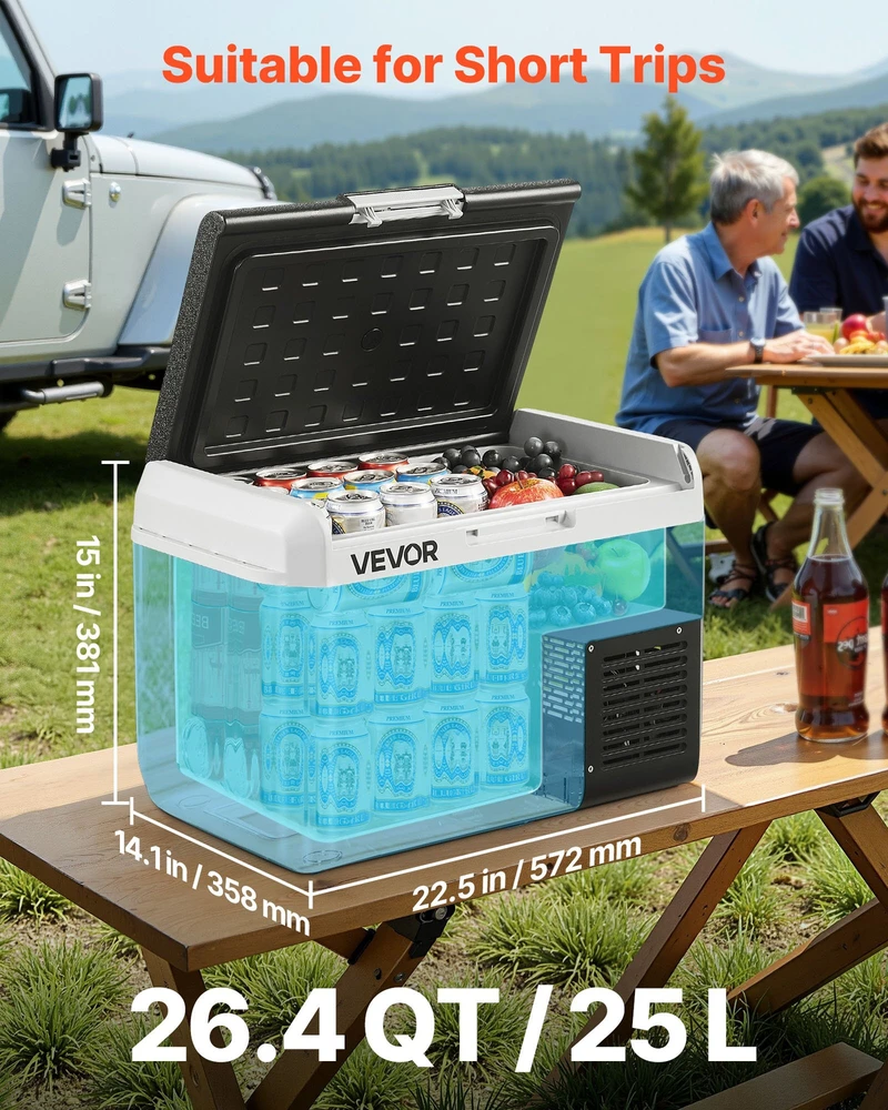 VEVOR 12 V automobilinis šaldytuvas, 25 L