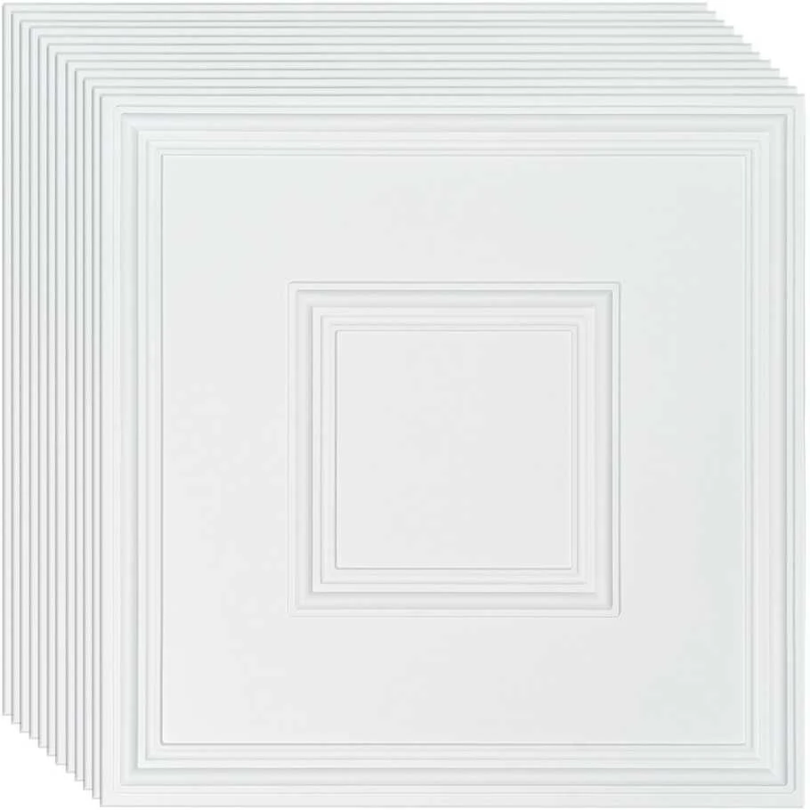 VEVOR 12 vnt. PVC lubų plokštės 61x61 cm