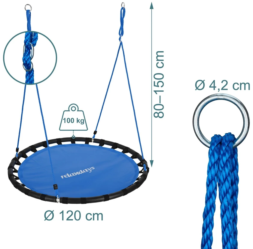 Relaxdays 120 cm lizdinės sūpynės