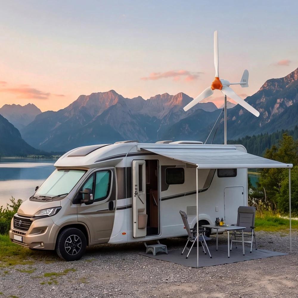 VEVOR 1200W 24V vėjo turbinos generatorius, 3 menčių rinkinys