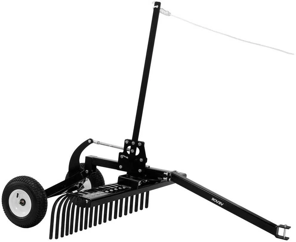 VEVOR 122 cm žemės paviršiaus grėblys vilkimui už traktoriaus