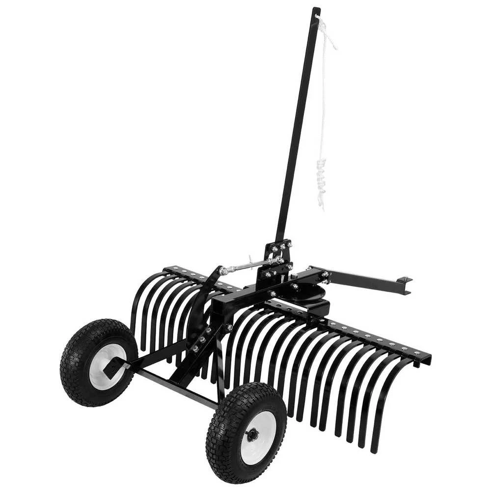 VEVOR 122 cm žemės paviršiaus grėblys vilkimui už traktoriaus