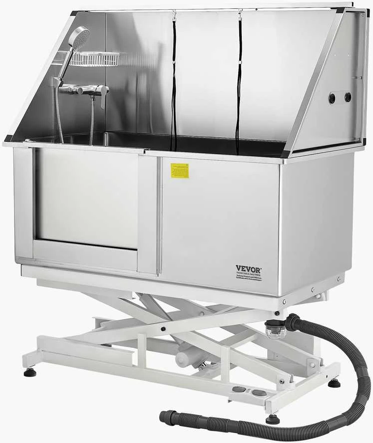 VEVOR 127 cm elektrinė šunų maudymo vonelė su filtru