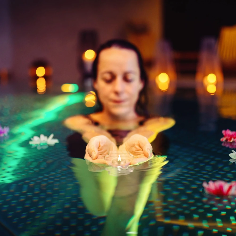 Relaxdays 12x plūduriuojantys arbatinių žvakučių laikikliai