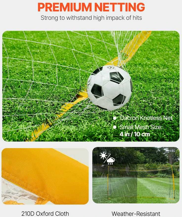 Vevor 12x6 pėdų nešiojamas futbolo vartas vaikams