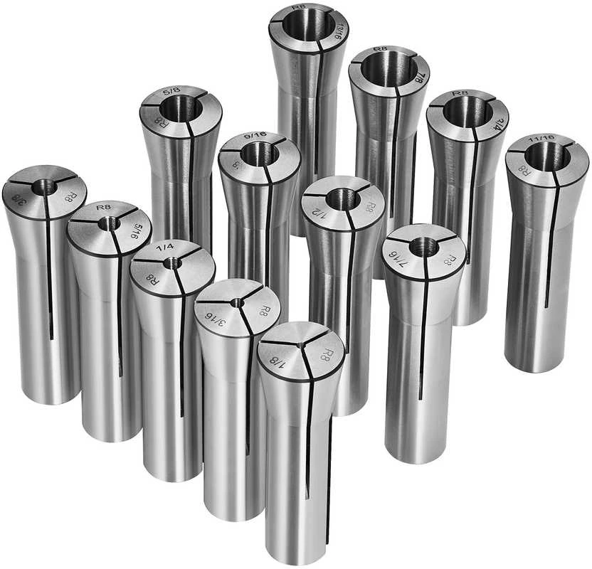 VEVOR 13 dalių R8 frezos rinkinys 3-22 mm