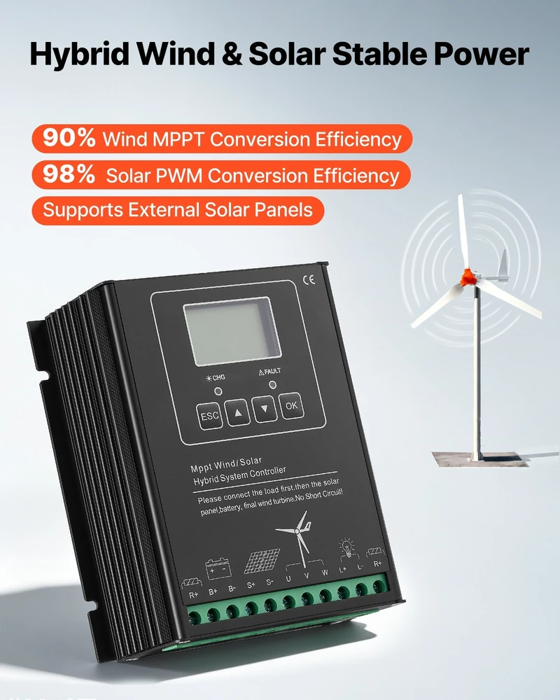 VEVOR 1500W 24V vėjo turbinos generatorius