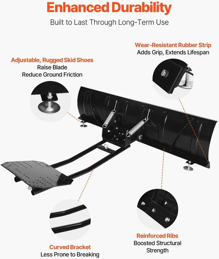 VEVOR 1524 mm universalus sniego valymo priedas ATV