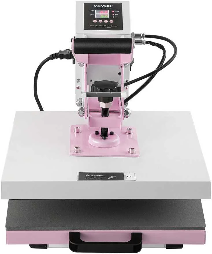 VEVOR 15x15 cm rožinis termo presas