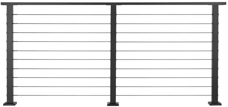 VEVOR 198 cm kabelių turėklų komplektas su stulpeliu