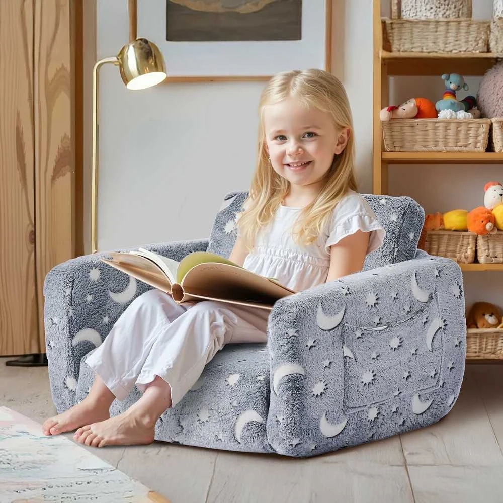 VEVOR 2-in-1 vaikų sofa-lova su porankiais