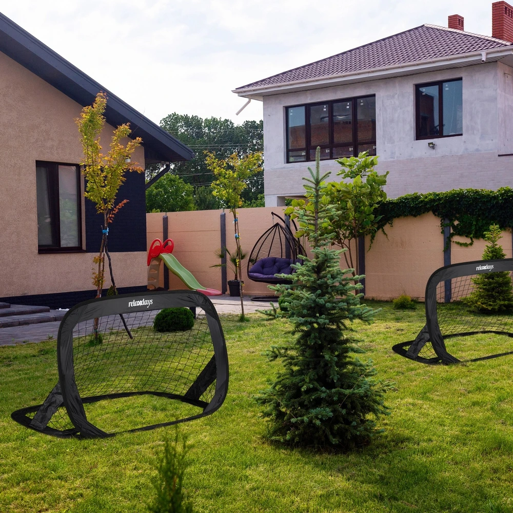 Relaxdays 2 iššokančių futbolo vartų rinkinys