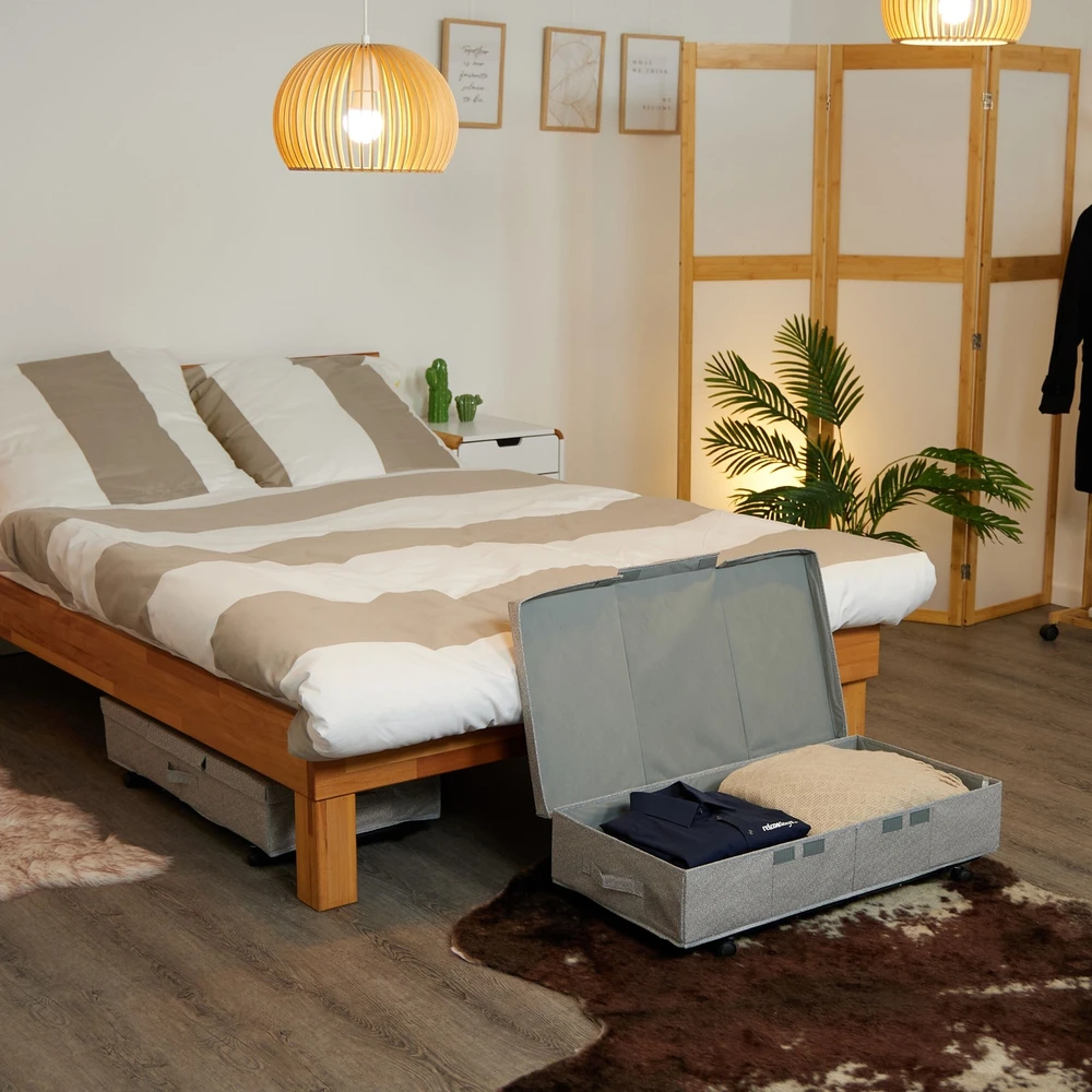 Relaxdays 2 laikymo dėžių po lova rinkinys