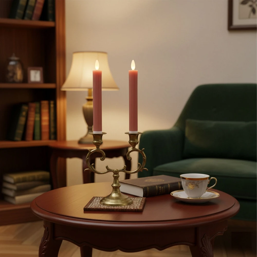 Relaxdays 2 LED kūginių žvakių rinkinys