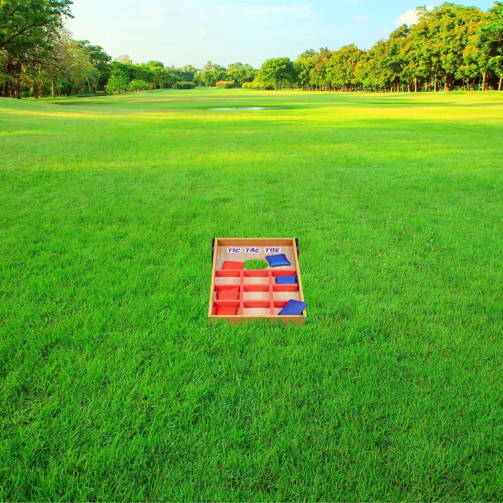 Relaxdays 2 viename Cornhole ir Kryžiukų ir nuliukų žaidimas