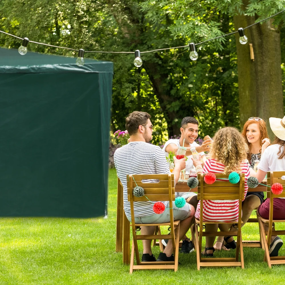 Relaxdays 2 žalių sodo paviljono šoninių sienelių rinkinys