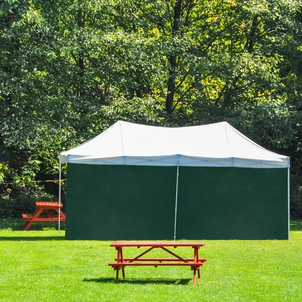 Relaxdays 2 žalių sodo paviljono šoninių sienelių rinkinys
