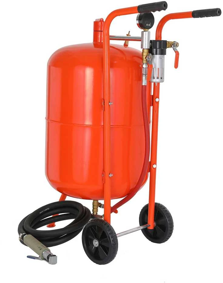 VEVOR 20 galonų smėliasrovė 60–110 PSI su 4 purkštukais