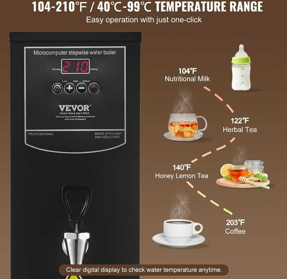 VEVOR 20 l vandens boilerys elektrinis aparatas