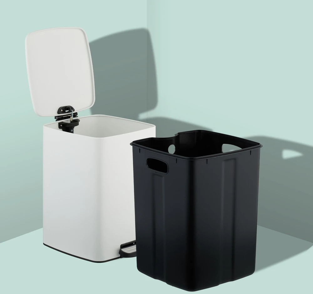 Relaxdays 20 litrų virtuvinė šiukšliadėžė su šiukšlių maišais