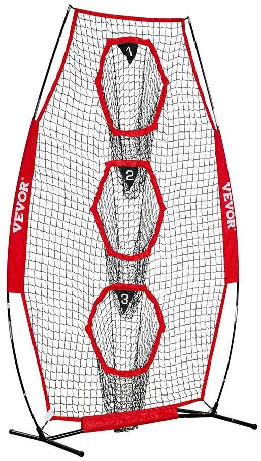 VEVOR 203x102 cm futbolo metimo tinklas su taikiniais