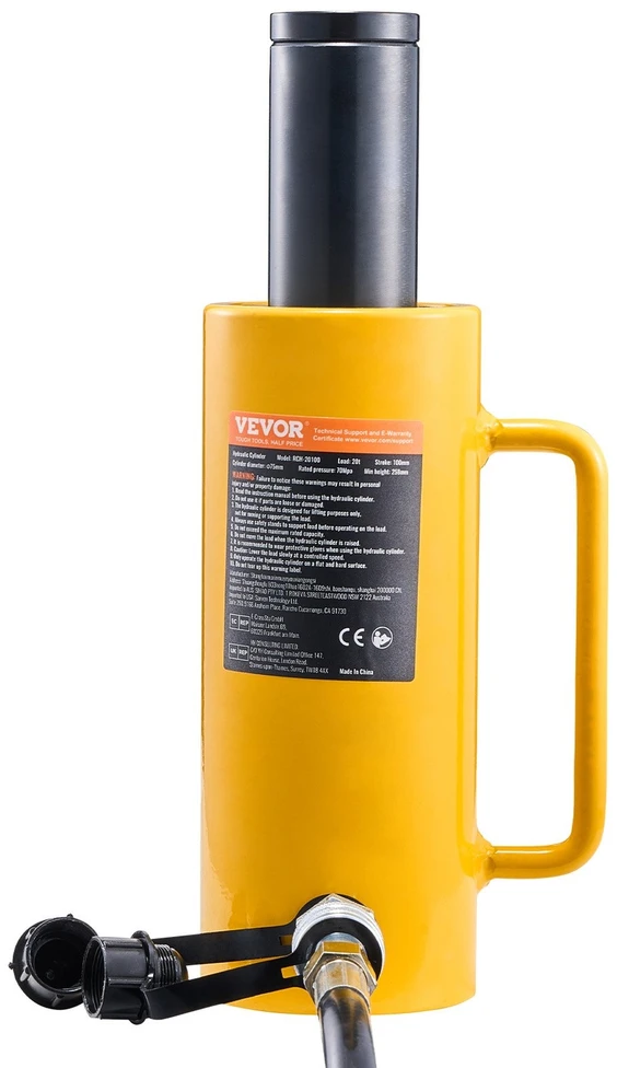 VEVOR 20T 100mm tuščiaviduris hidraulinis domkratas