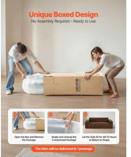 VEVOR 2110 mm moderni sofa be surinkimo