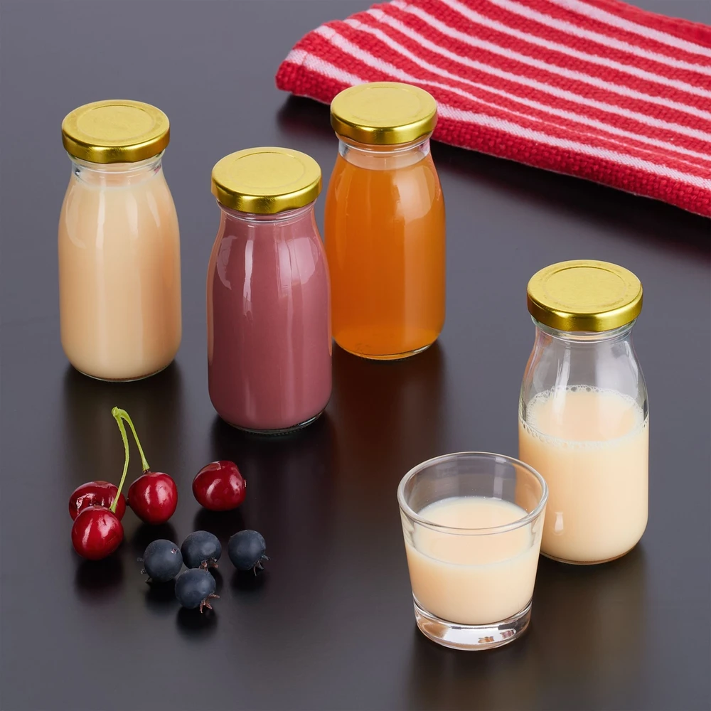 Relaxdays 24 mažų stiklinių buteliukų rinkinys 150 ml