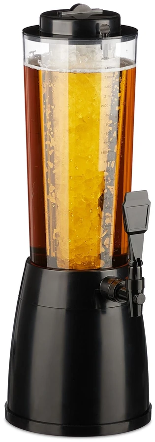 Relaxdays 2,5 L alaus bokštas su kraneliu