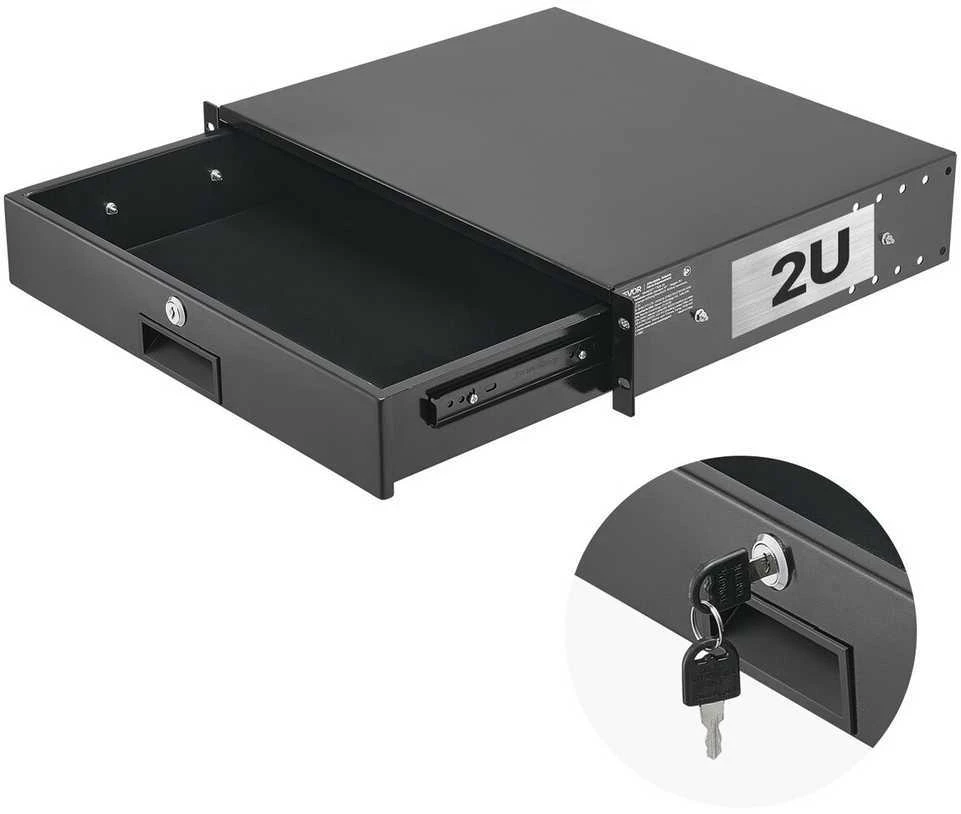 VEVOR 2U serverio stalčius su užraktu