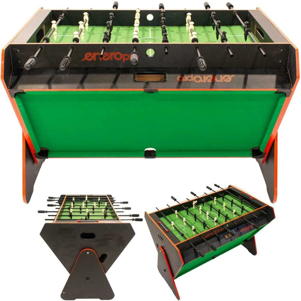 Enero Pro 3-in-1 žaidimų stalas: biliardas, futbolas, oro ritulys