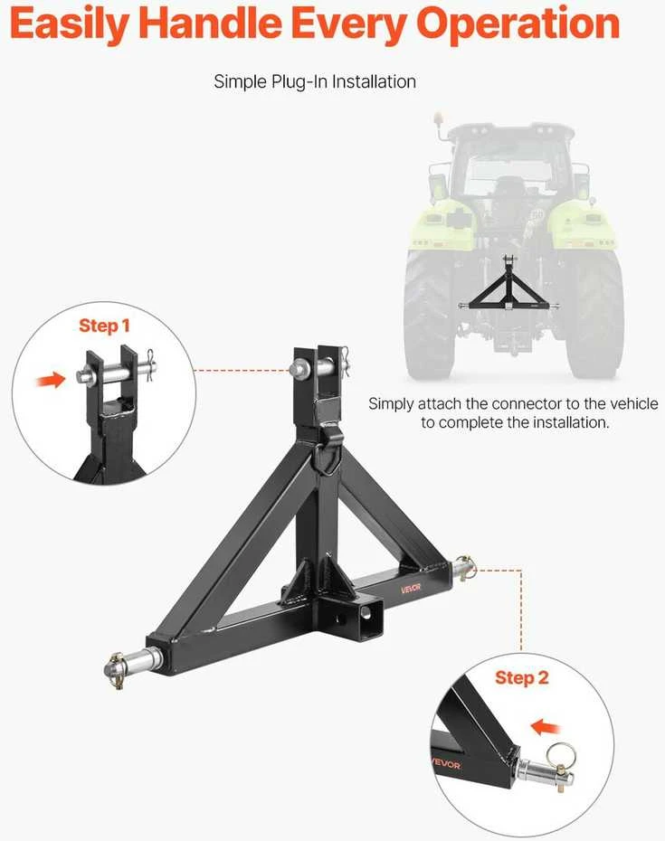 VEVOR 3 taškų gilės laikiklio adapteris 3000 kg