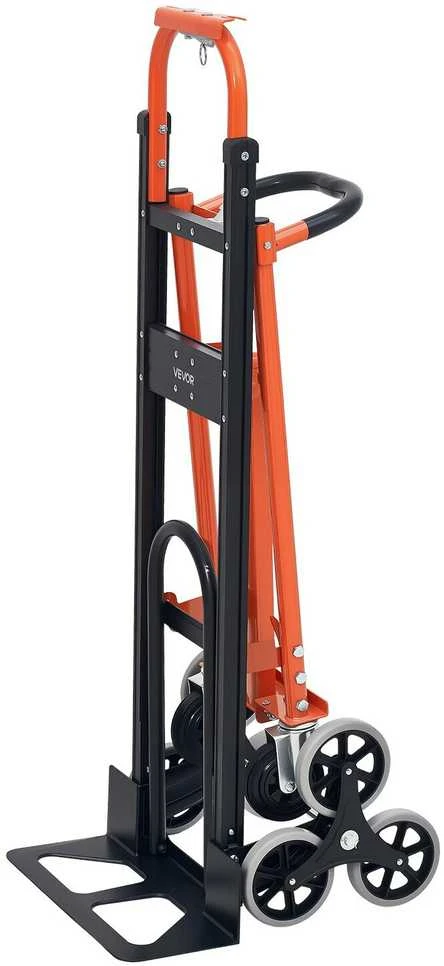 Vevor 3 viename laiptų kopimo vežimėlis, 350 kg, sulankstomas