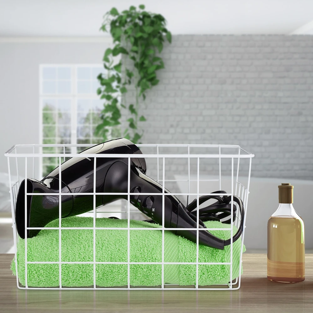 Relaxdays 3 vnt. stalinių organizatorių krepšelių rinkinys