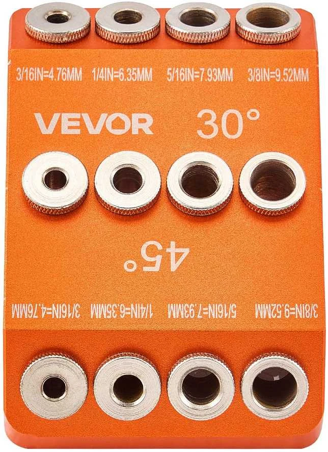 VEVOR 30/45/90 laipsnių kampo gręžimo kreiptuvas