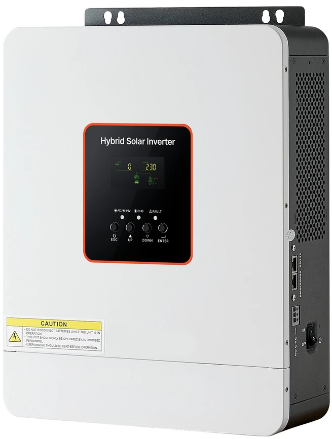 VEVOR 3000W hibridinis saulės inverteris, 24V DC į 230V AC